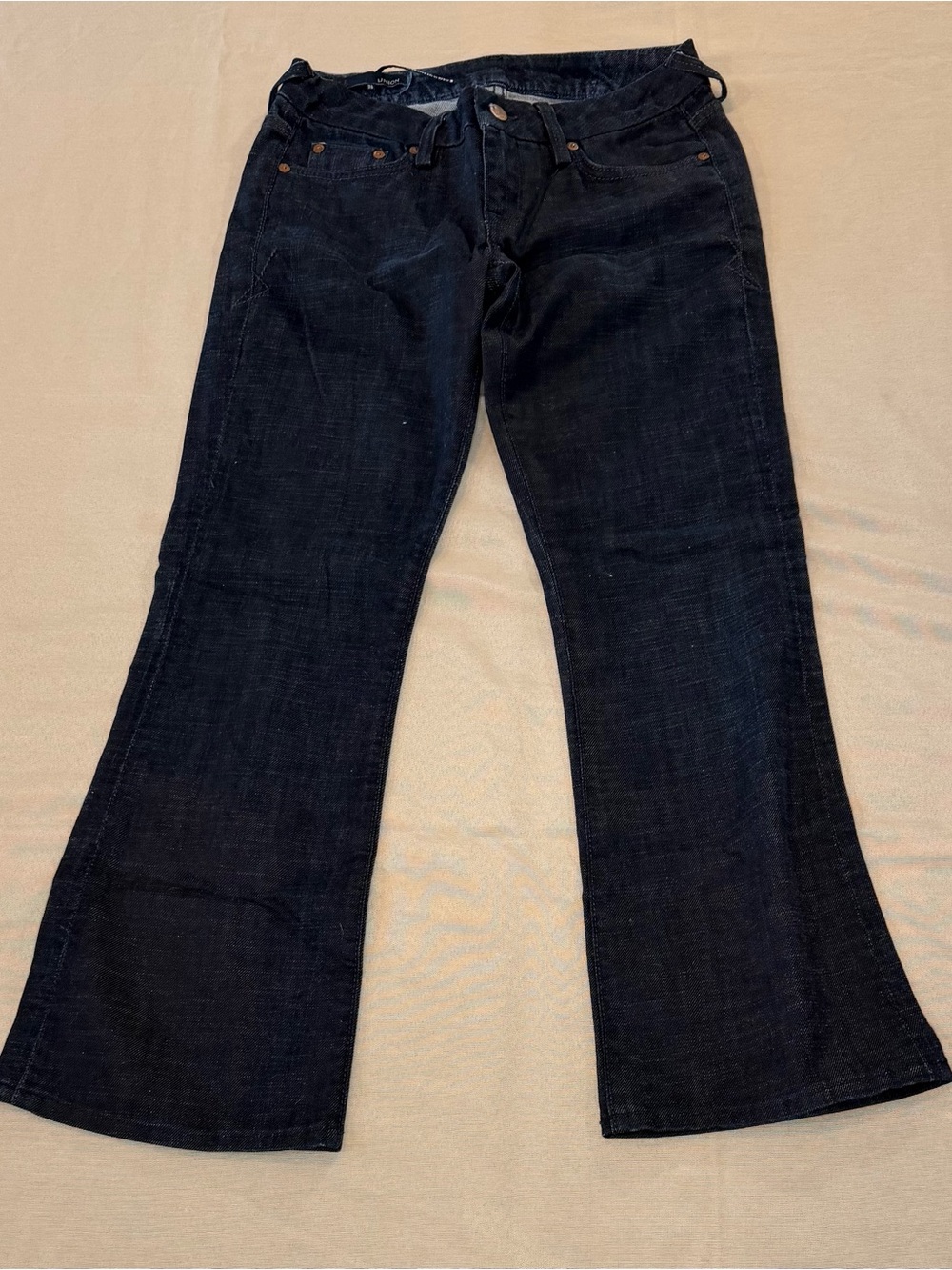 Dark Blue Wide-Leg Flare Jeans for Women